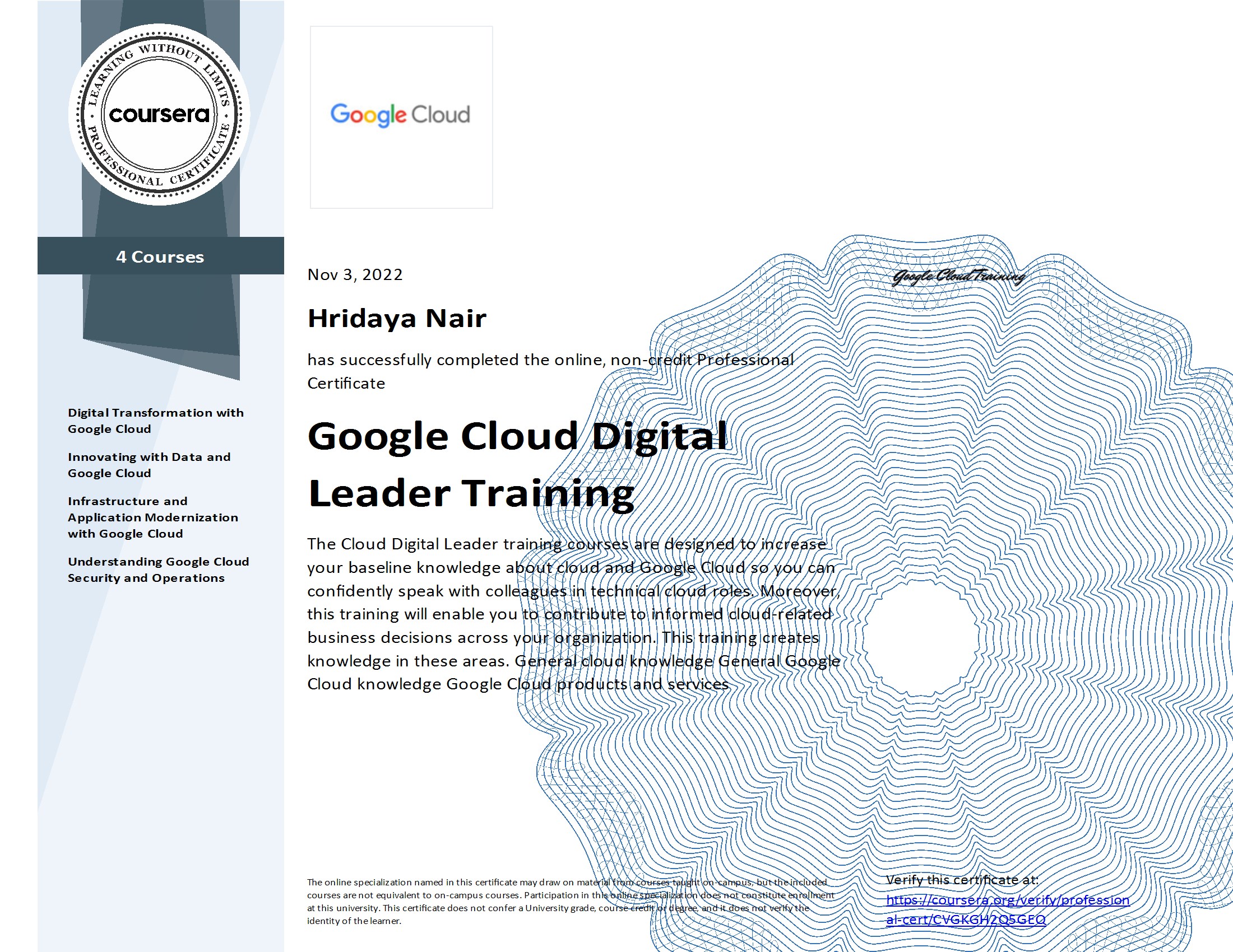 Google Cloud Digital Leader Training