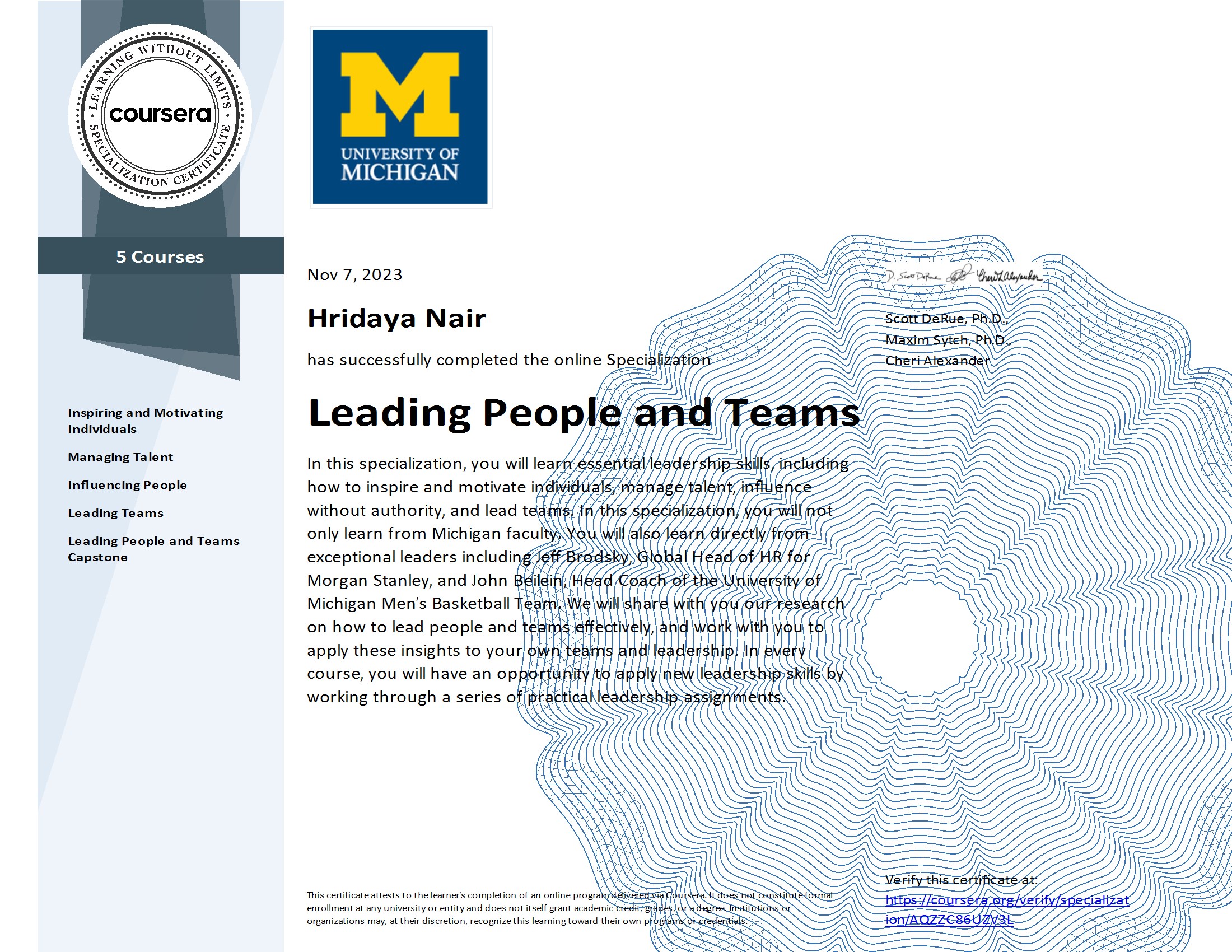 Leading People and Teams