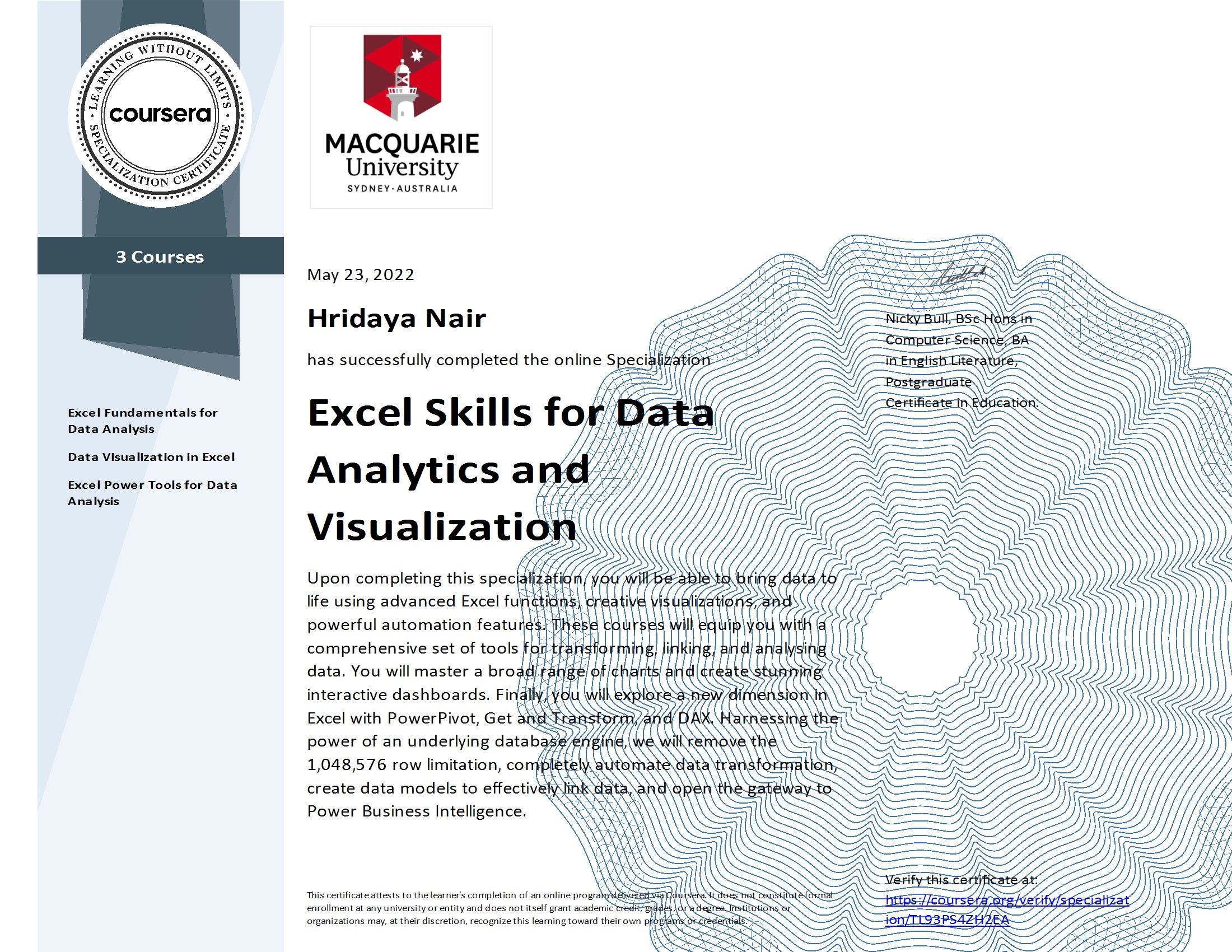 Excel Skills for Data Analytics and Visualization