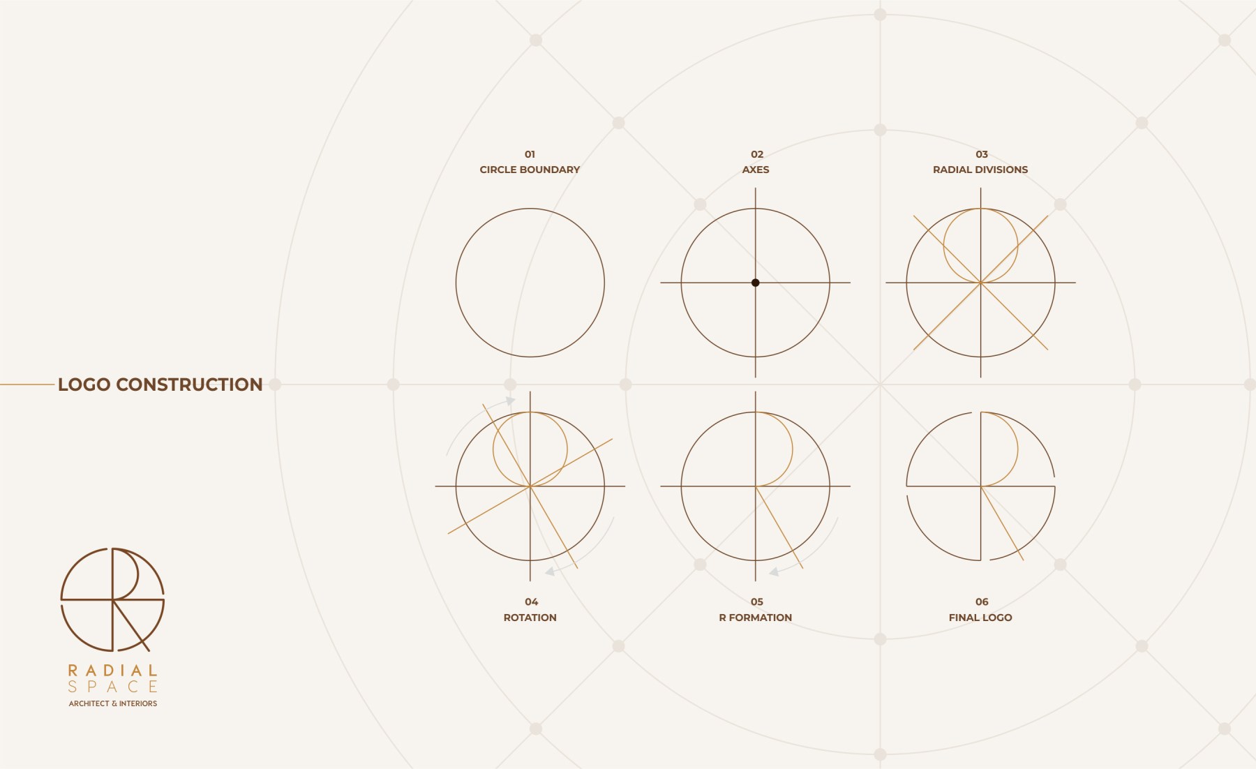 Radial Spaces typography